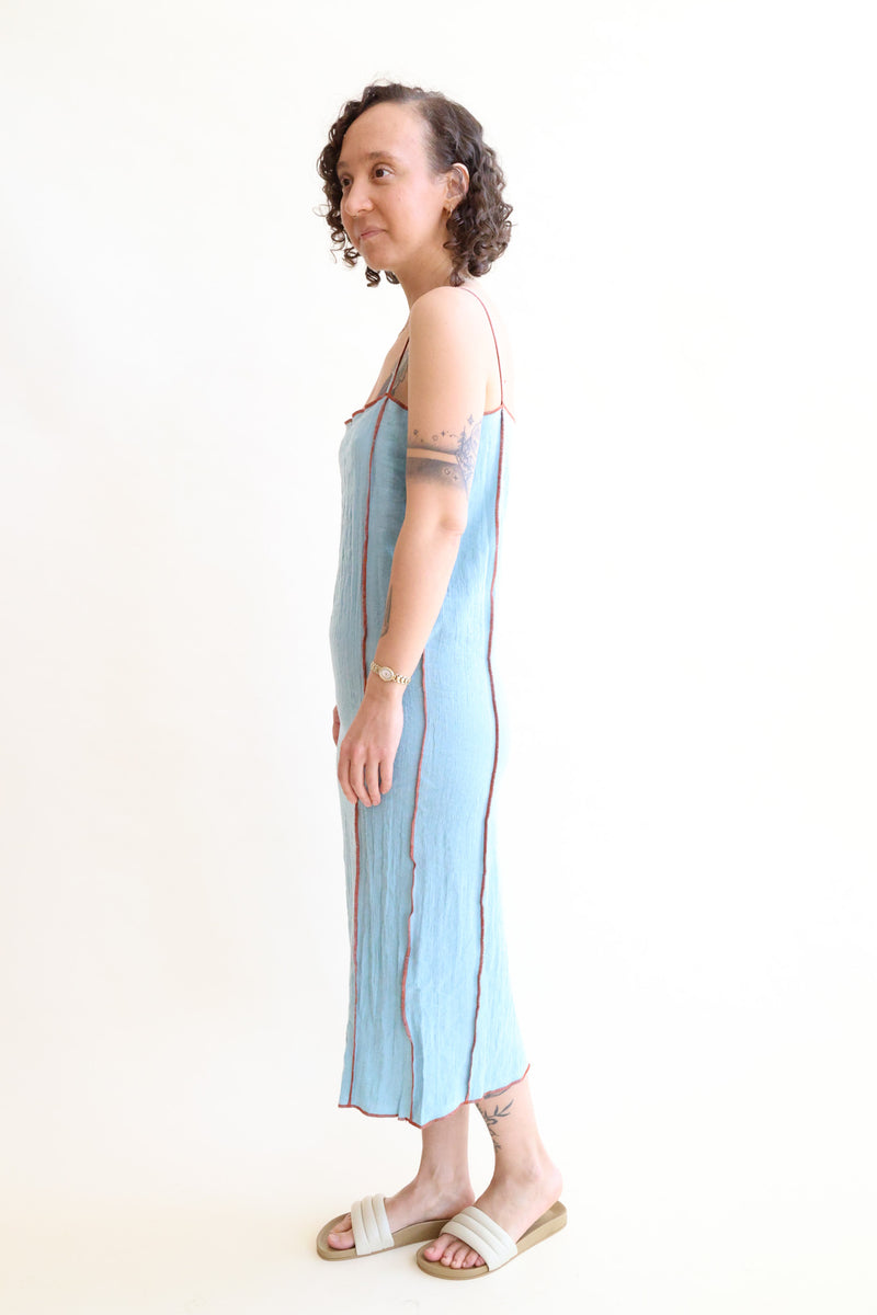 Shok Slip Dress Wuxi Blue