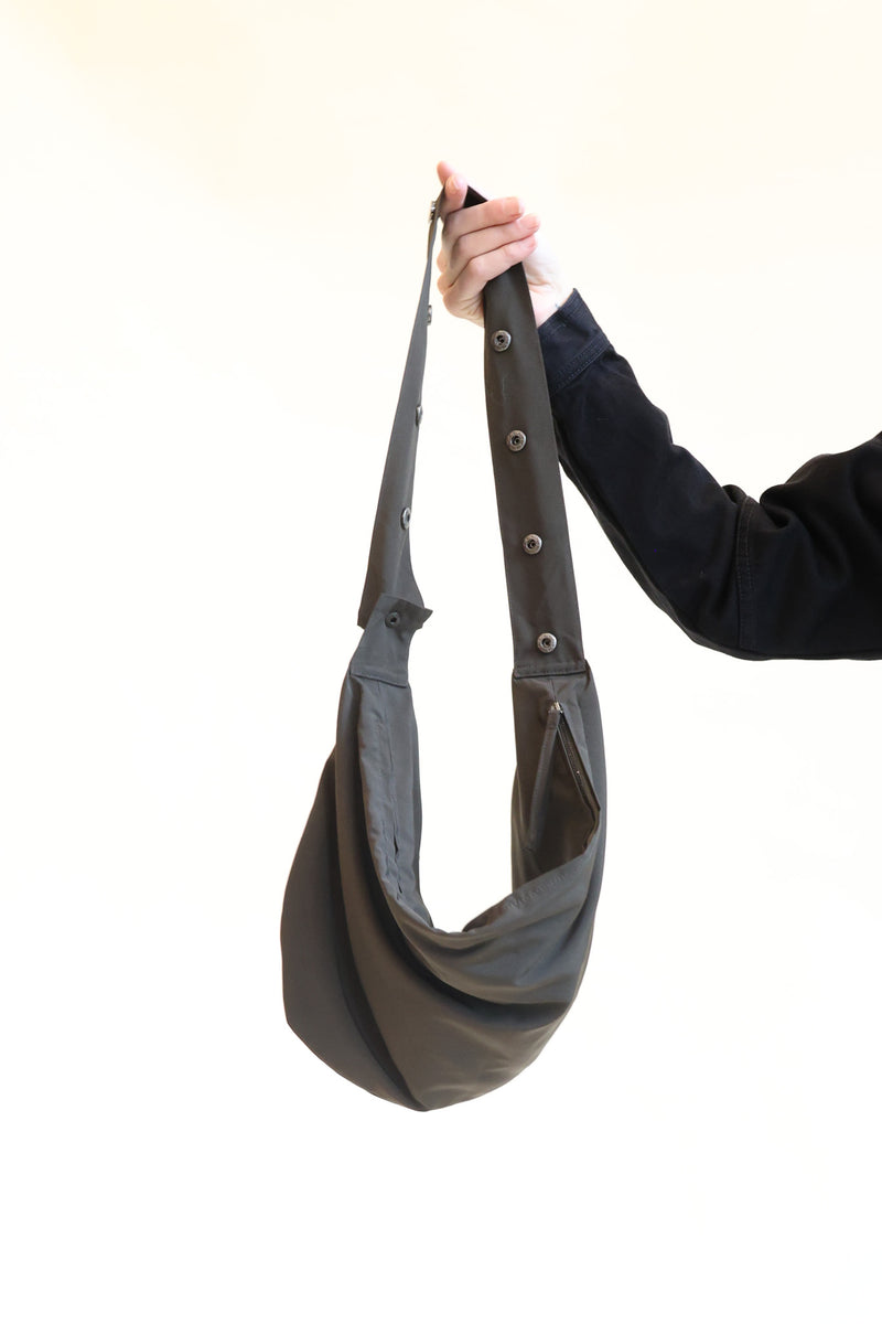 Press Stud Saddle Bag Dark Chocolate