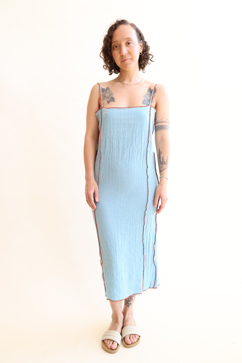 Shok Slip Dress Wuxi Blue