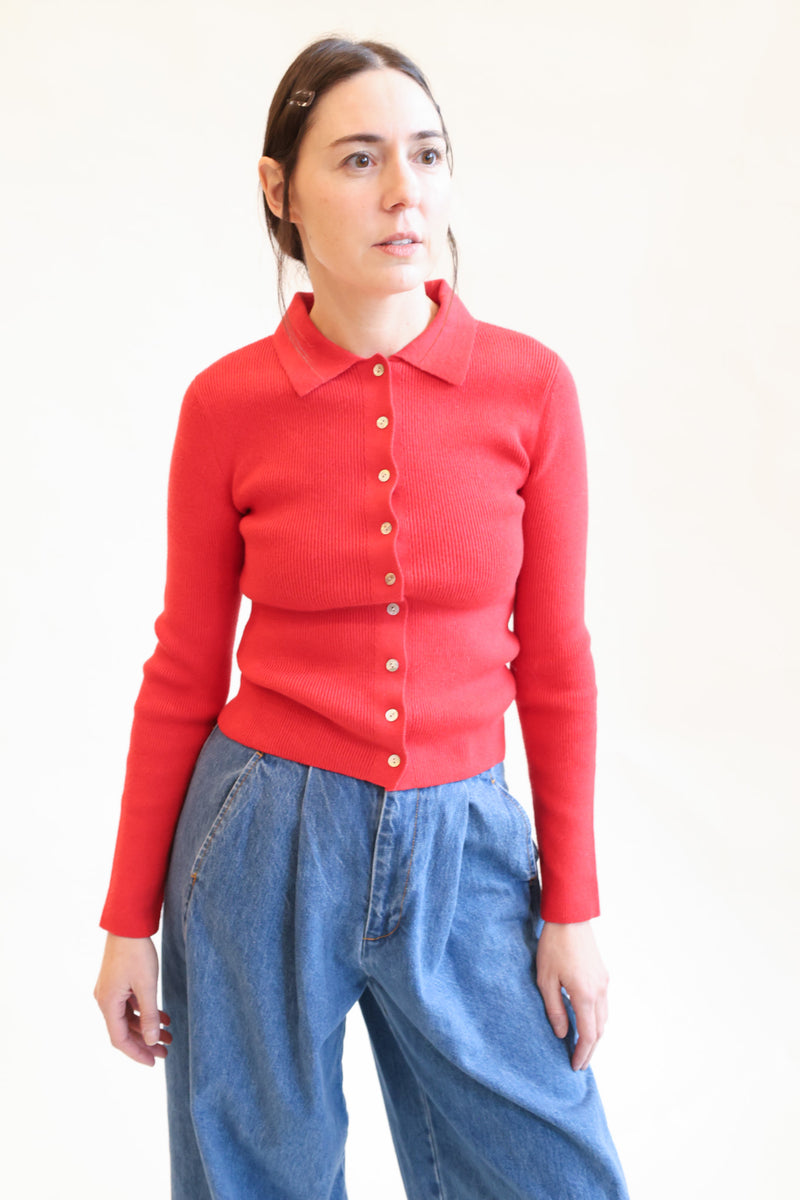 Selma Cardigan Vermillion