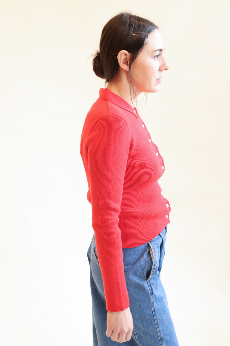 Selma Cardigan Vermillion