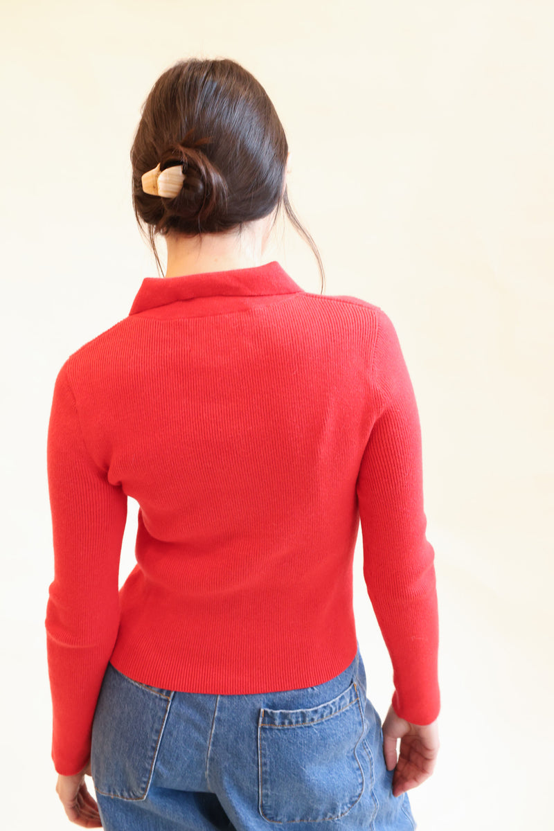 Selma Cardigan Vermillion