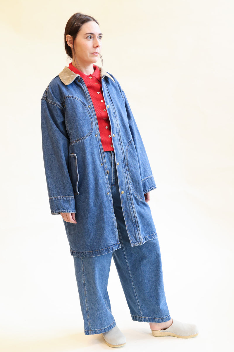 Town and Country Coat Medium Blue