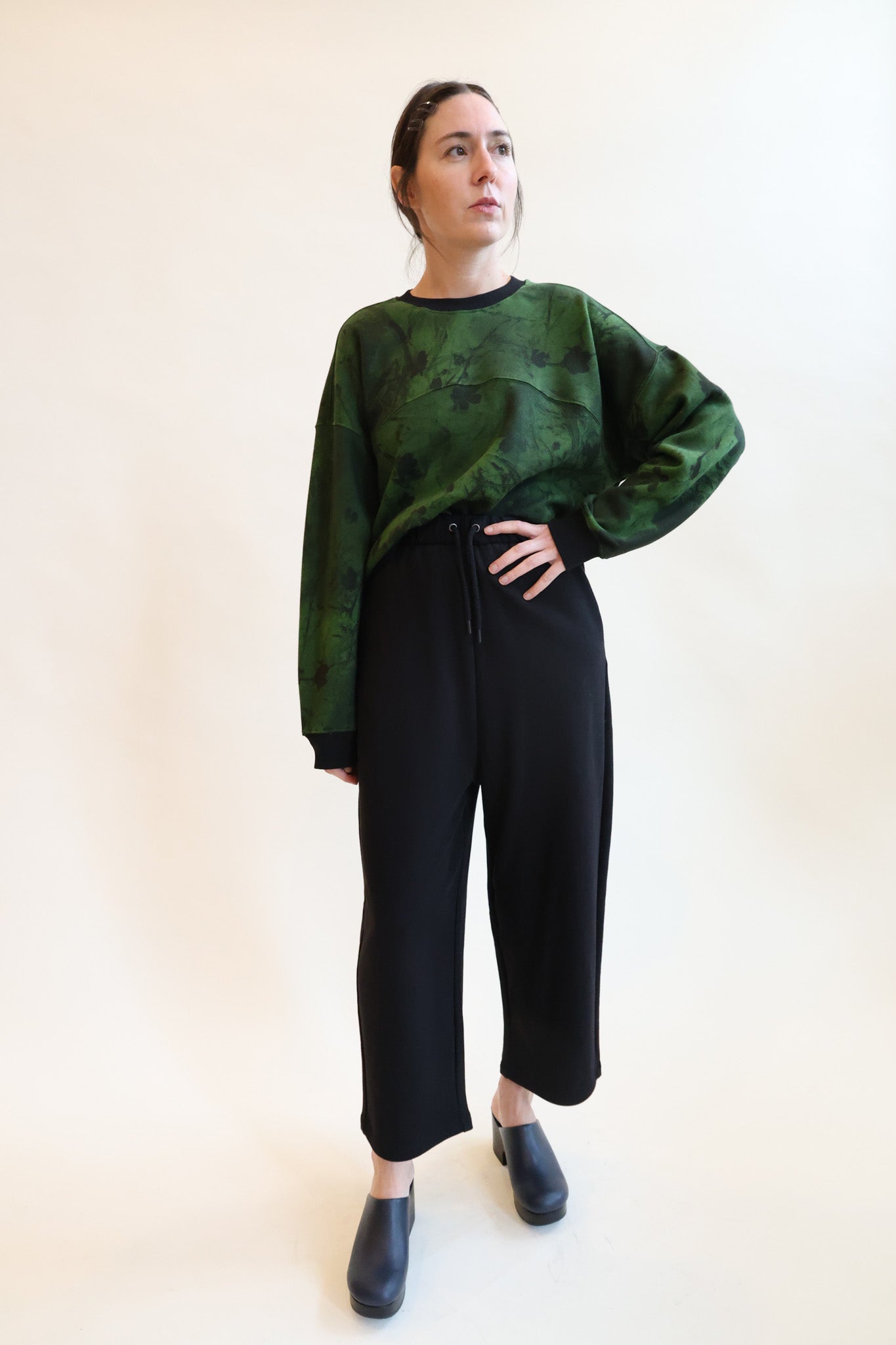 issy 様　ENOF rib knit pants ブラック　イナフ　loro Shaped Knee Trouser Black – ROA