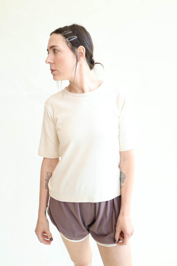 Rib Tee Natural