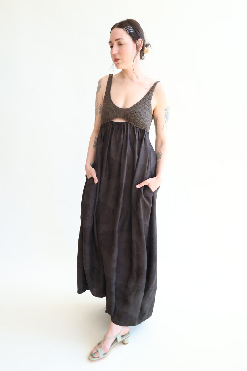 Handmade Crochet Dress Dark Brown