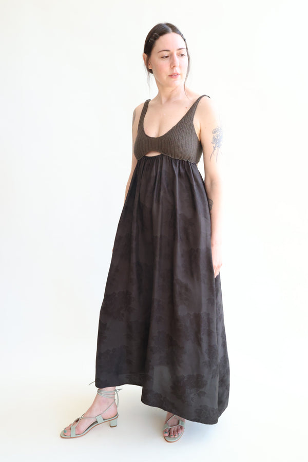 Handmade Crochet Dress Dark Brown