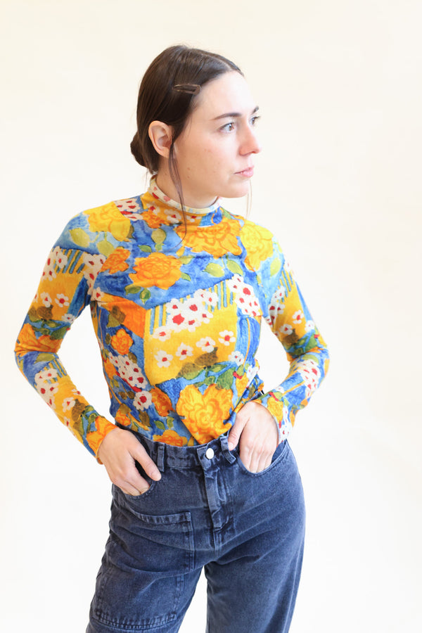 Wool Jersey Roll Print 1A