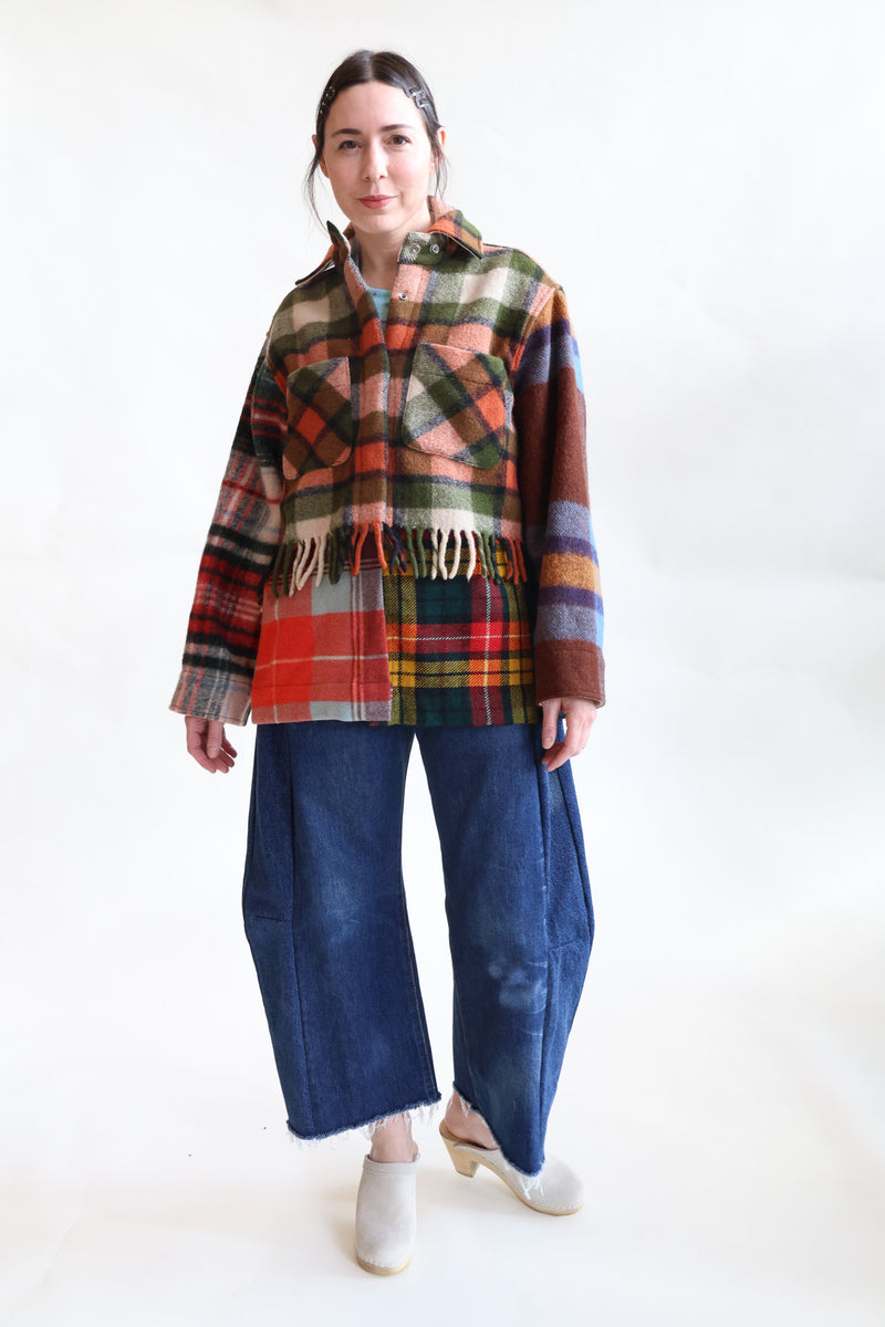 Fringe Plaid Ardmore Jacket OOAK