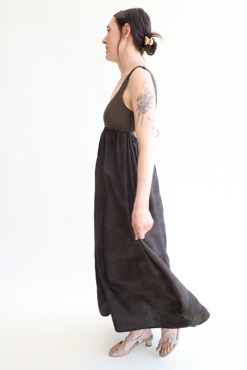 Handmade Crochet Dress Dark Brown