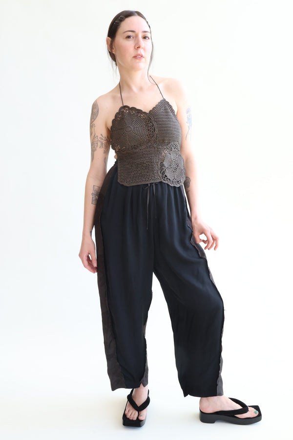 Handmade Crochet Top Brown