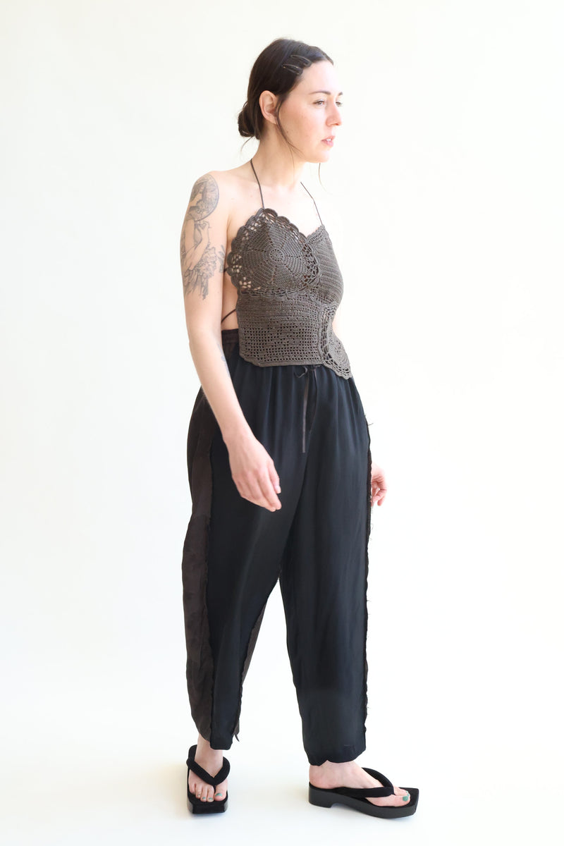 Handmade Crochet Top Brown
