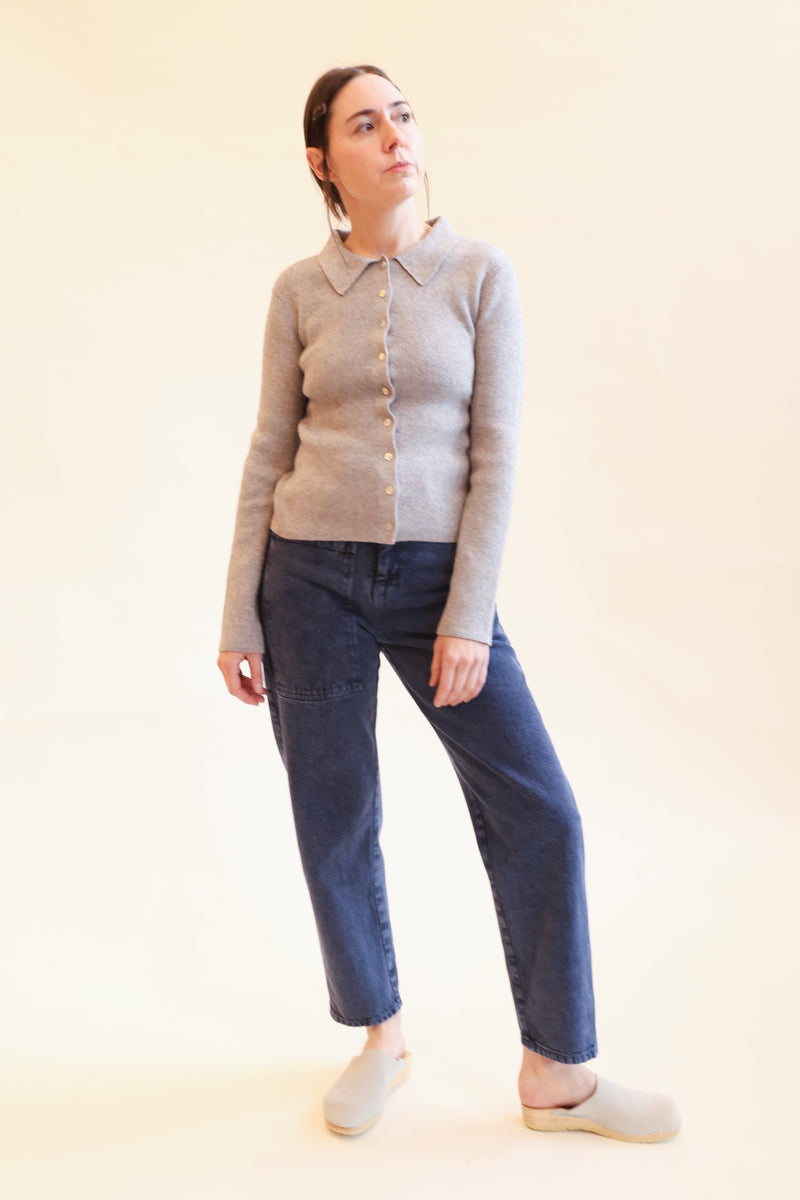 Selma Cardigan Melange Grey