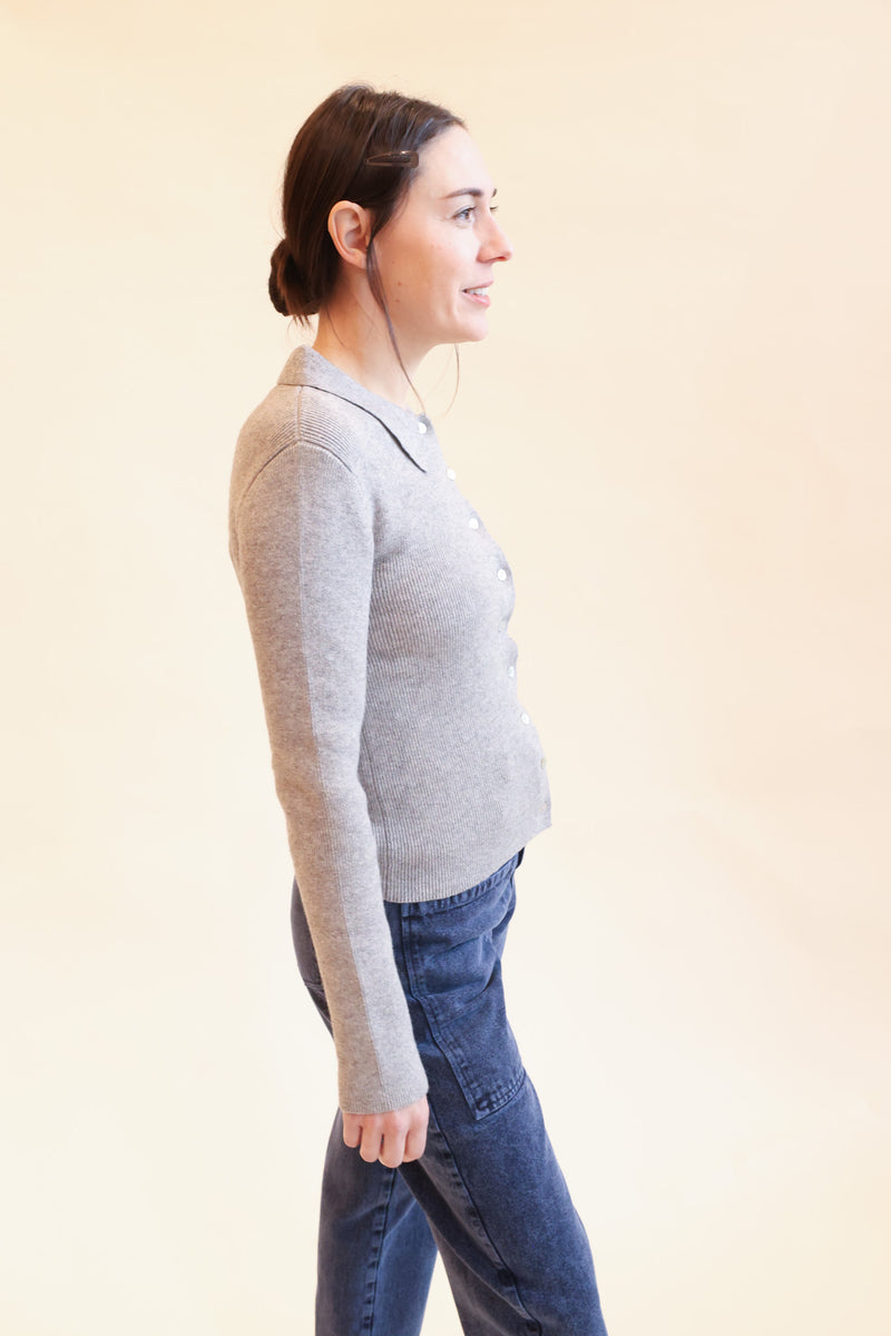 Selma Cardigan Melange Grey
