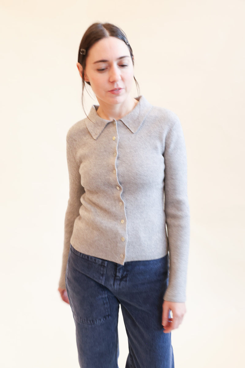 Selma Cardigan Melange Grey