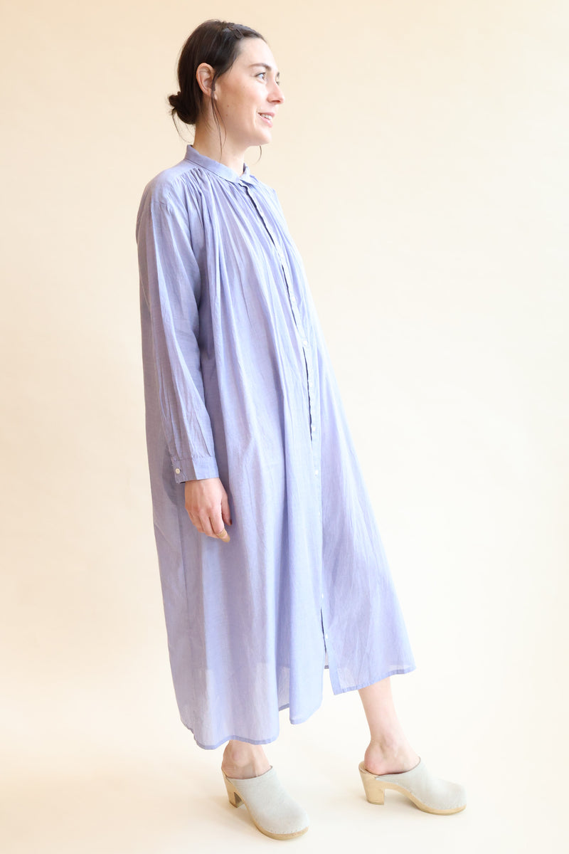 Khadi Cotton Dress Blue