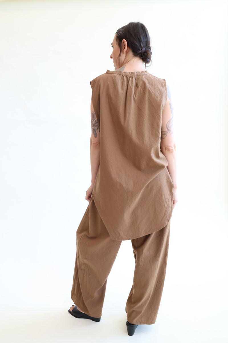Buttondown Tunic Sepia