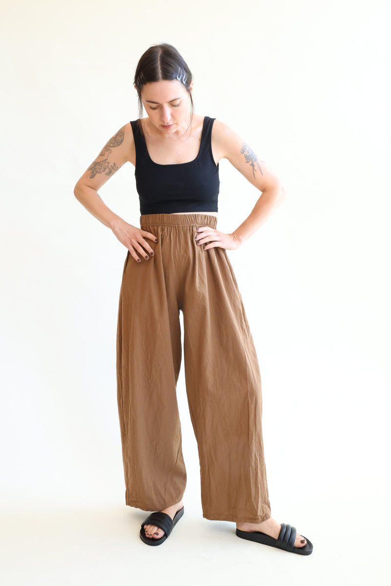 Wide Trouser Sepia