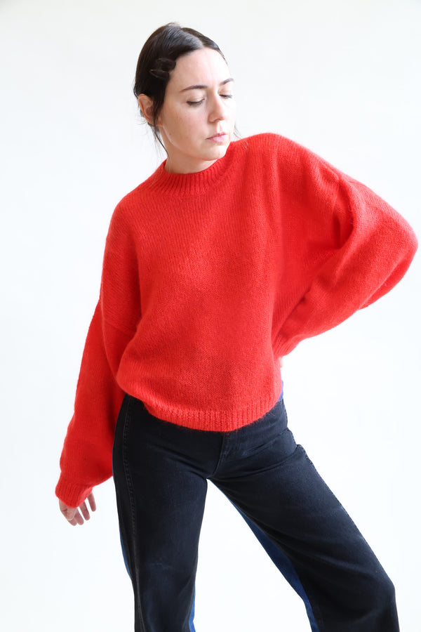 Mohair Sweater Red