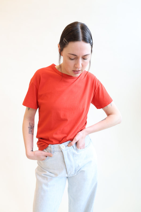 Regular Short Sleeve Tee Red