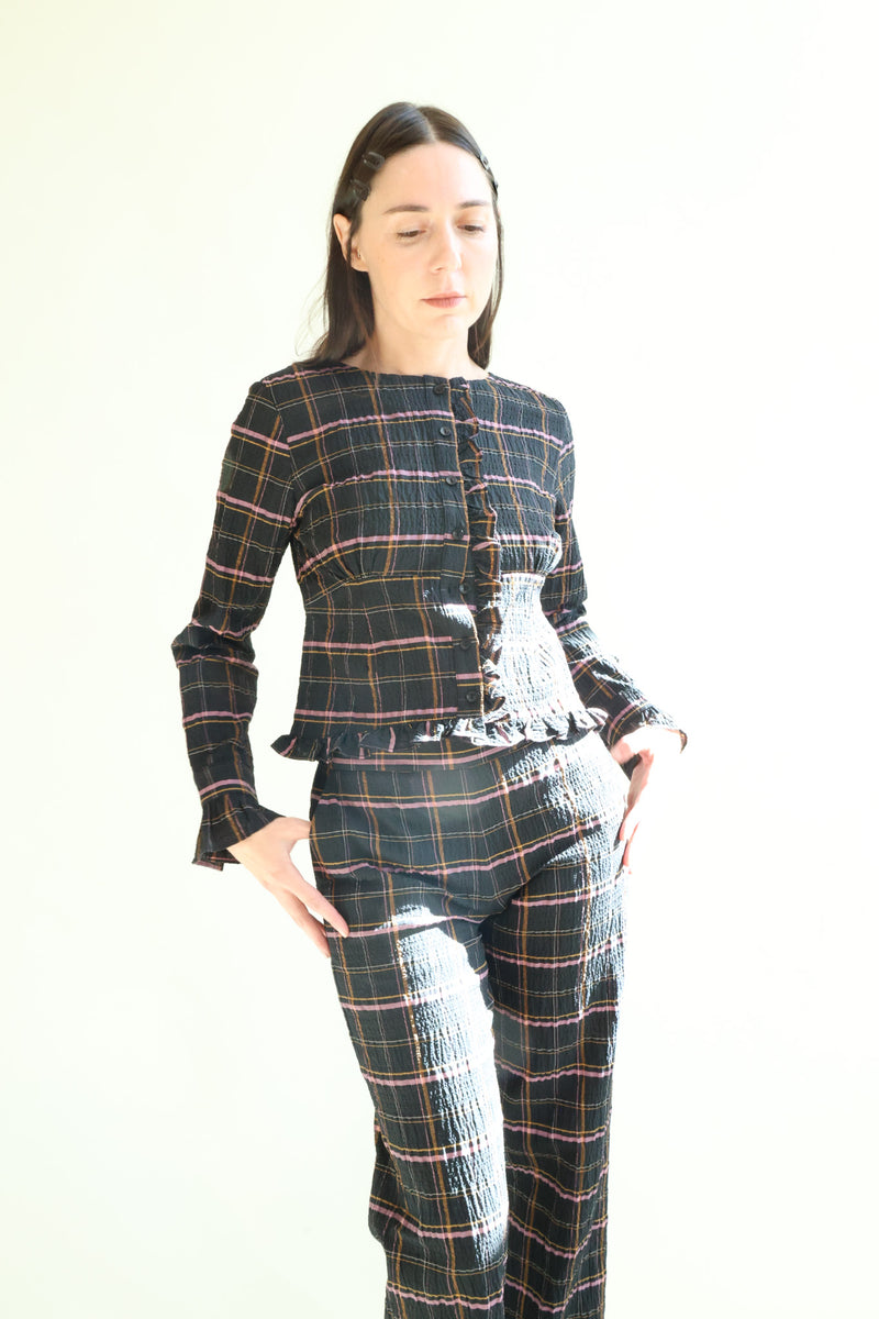 Amelia Top Viv Plaid
