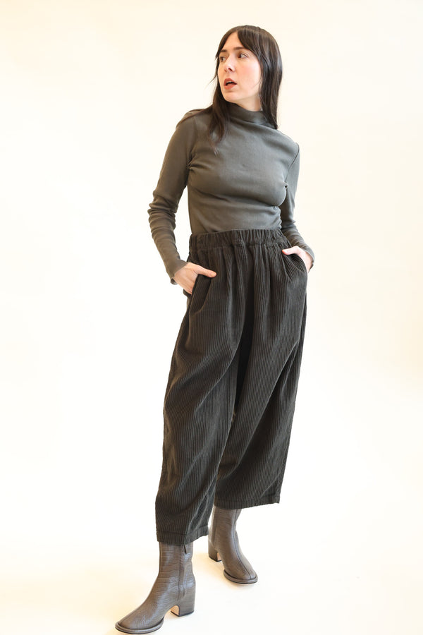 Double Mesh Turtleneck Slate