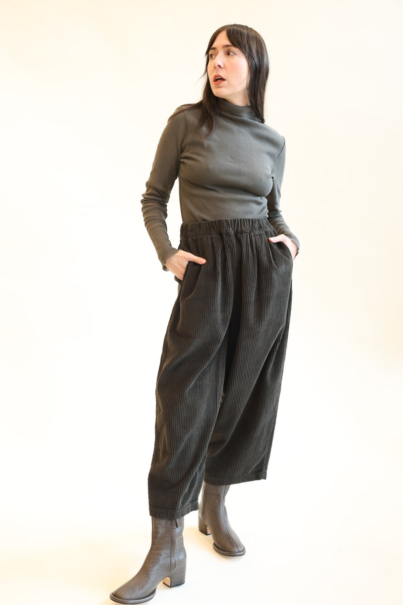 Double Mesh Turtleneck Slate