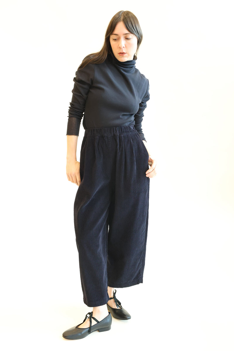 Wide Pants Dark Navy