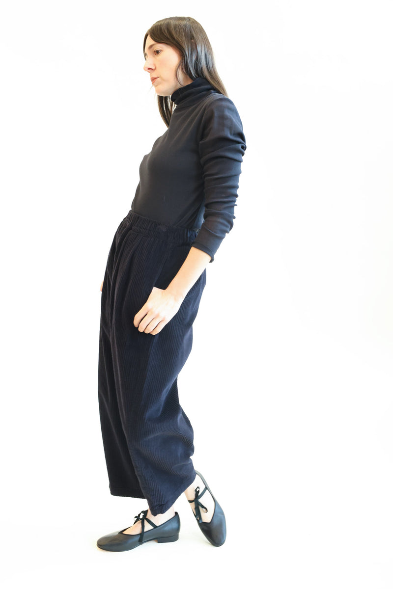 Wide Pants Dark Navy