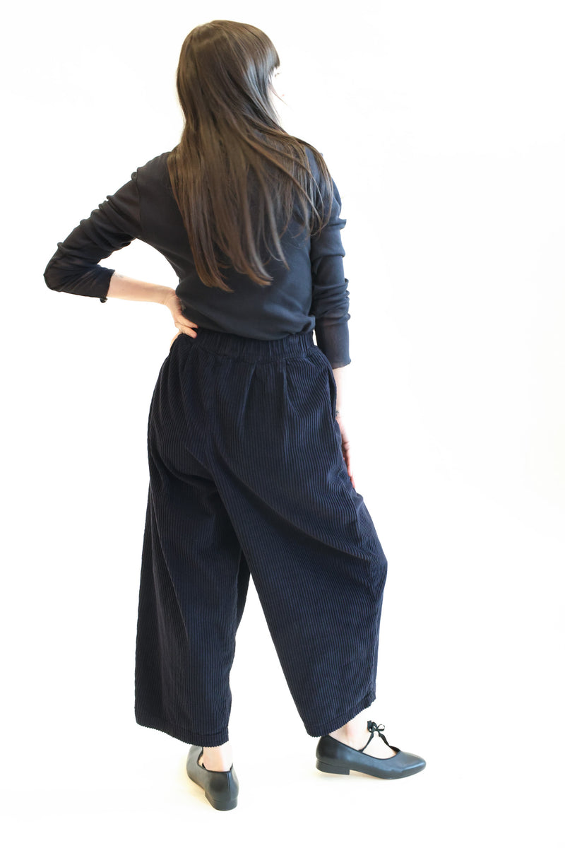 Wide Pants Dark Navy