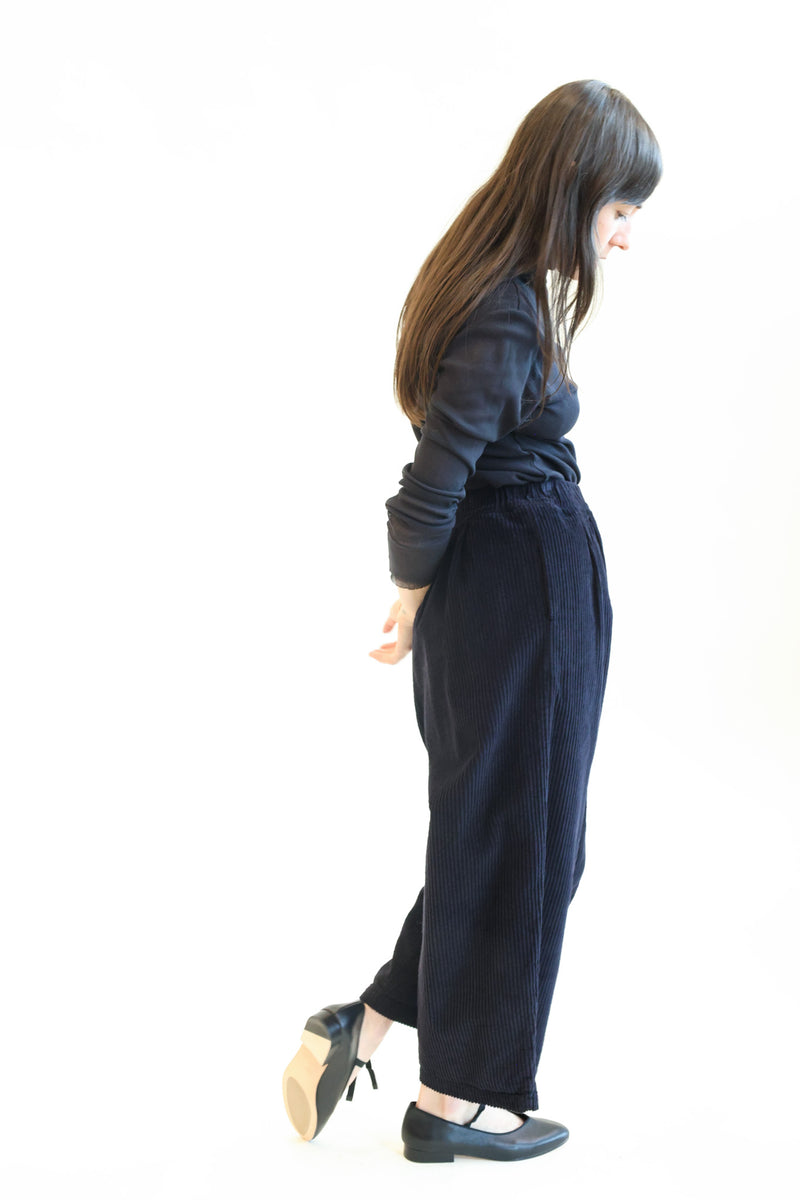 Wide Pants Dark Navy