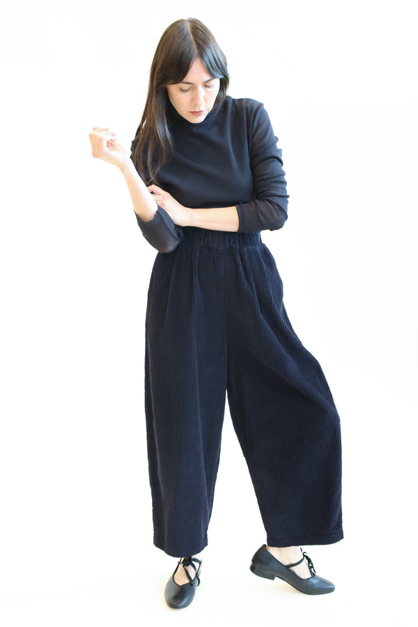 Wide Pants Dark Navy
