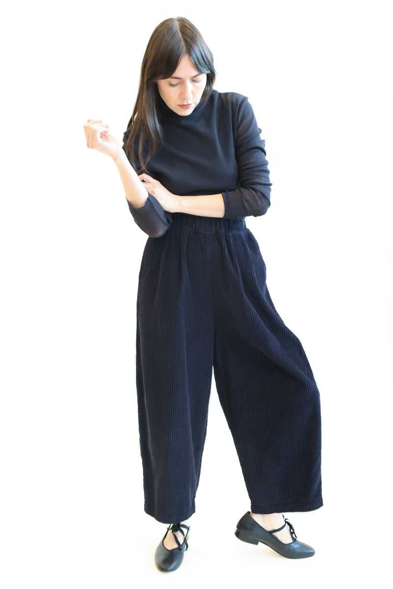Wide Pants Dark Navy