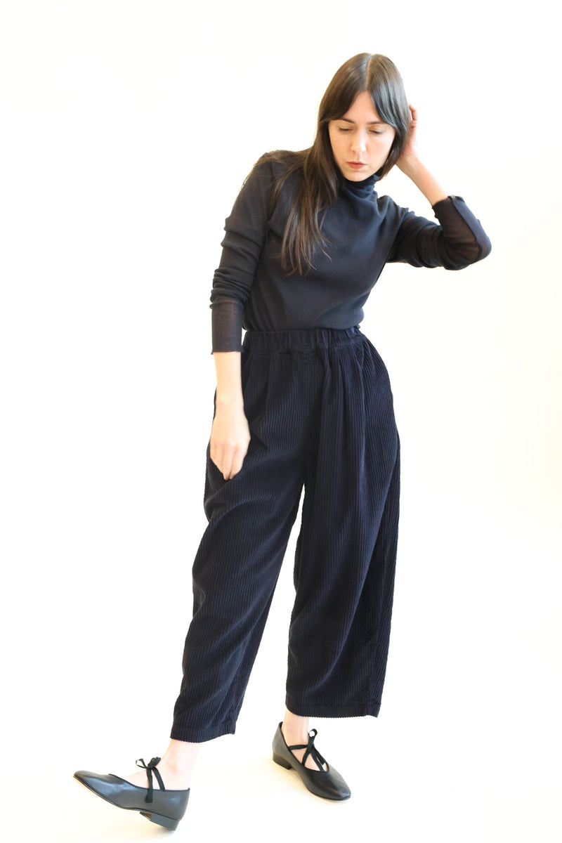 Double Mesh Turtleneck Black