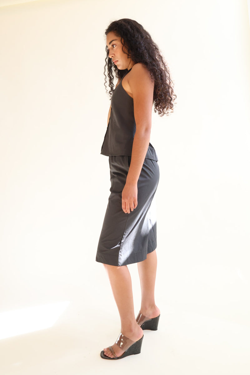 Long Lounger Black Stripe