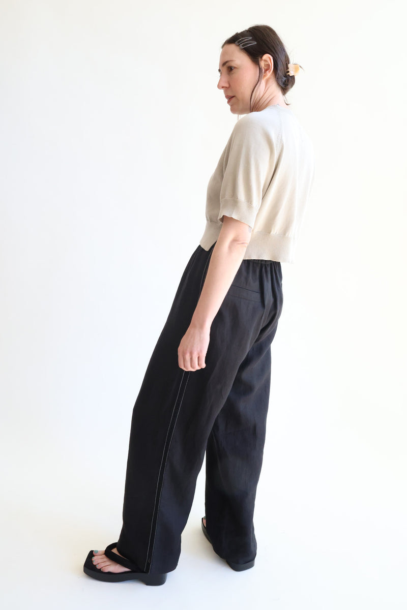 Organic Cotton Cut-Out Top Pearl Grey