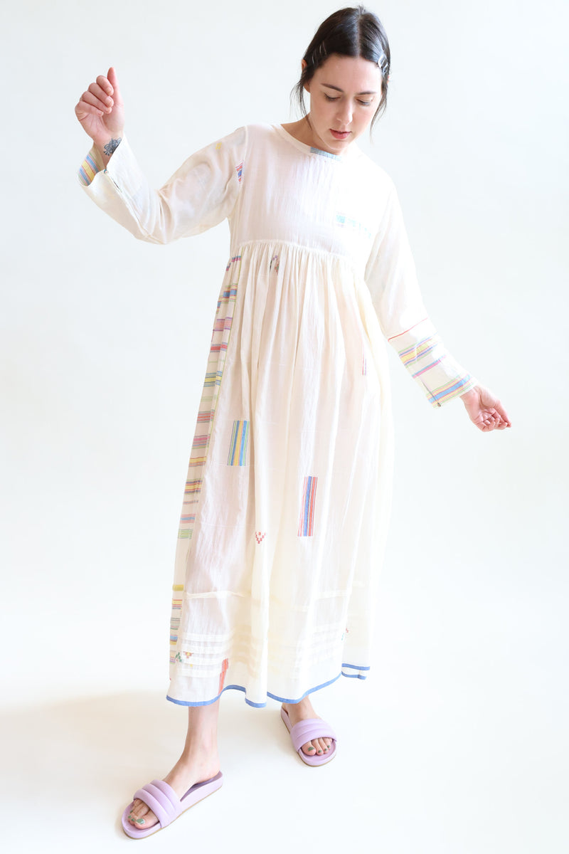 Jodhpur 59 Cotton Long Sleeve Dress Natural