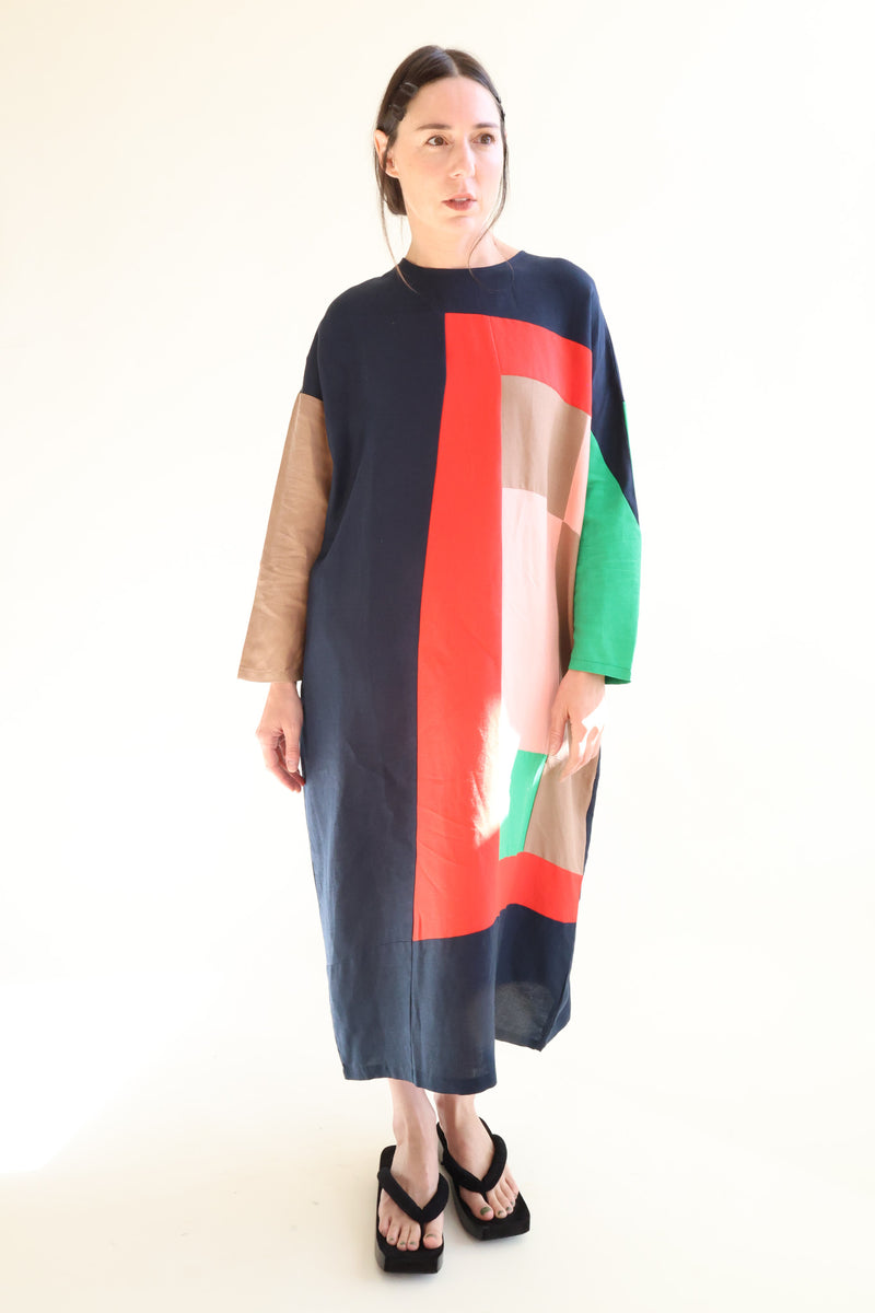 Aldon Dress Rubik Patchwork
