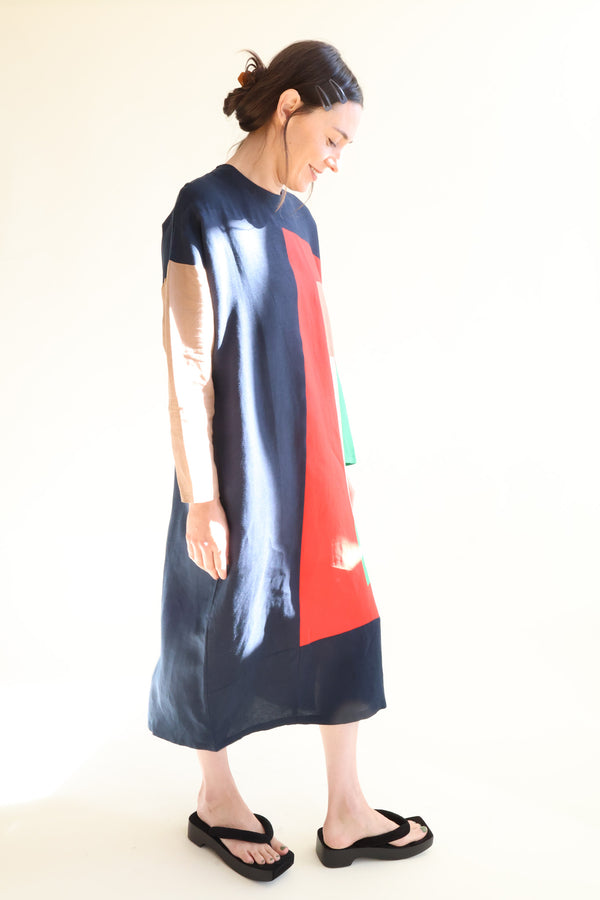 Aldon Dress Rubik Patchwork