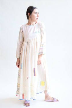 Jodhpur 59 Cotton Long Sleeve Dress Natural