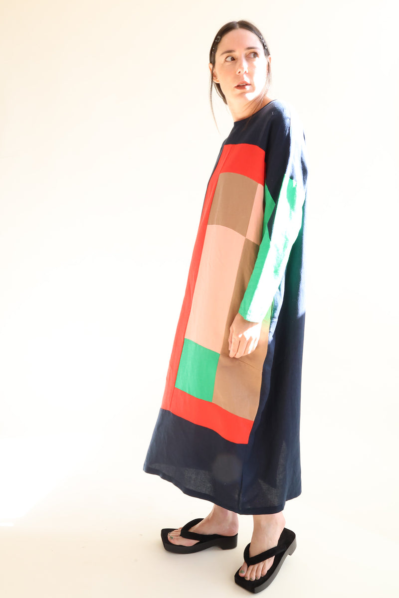 Aldon Dress Rubik Patchwork
