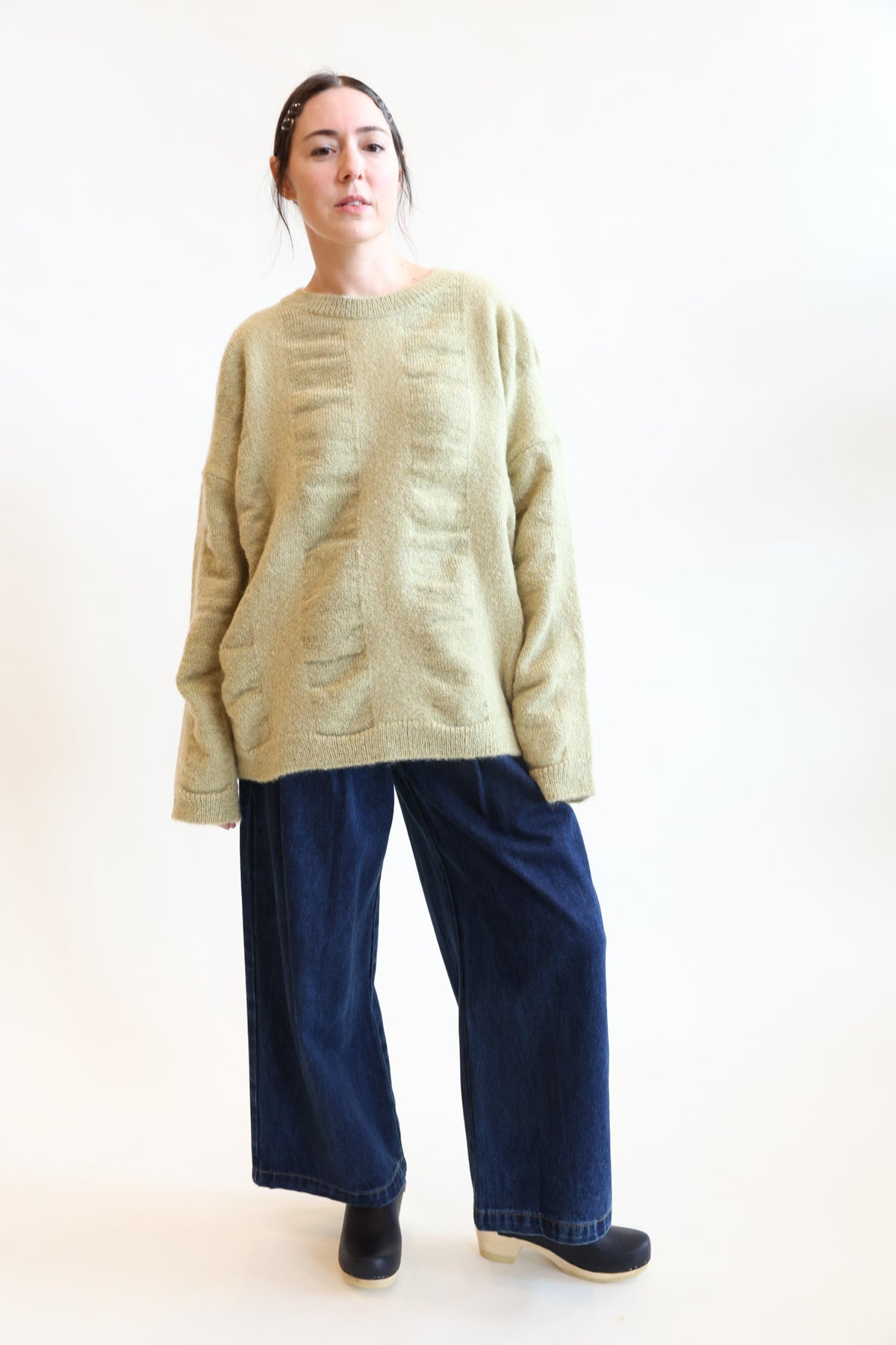 THE TOE アンゴラワンピース RICHMONDANGORA SWEATER｜長袖・七分袖
