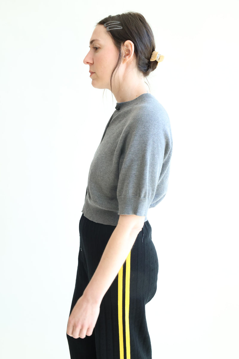 Cotton and Cashmere Top Grey