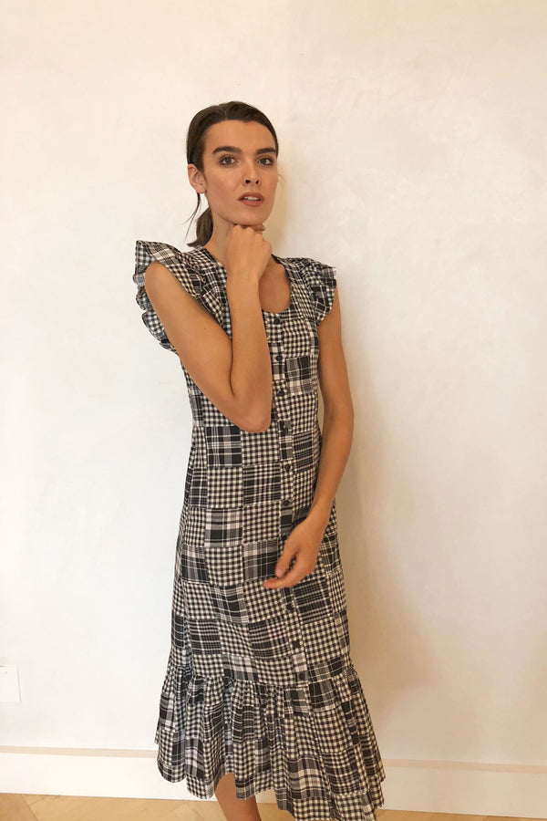 Aidan Dress Black and White – Rhoan