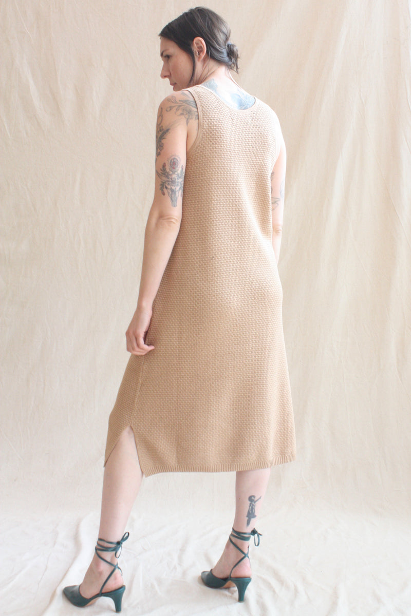 Lace Tank Dress Sand