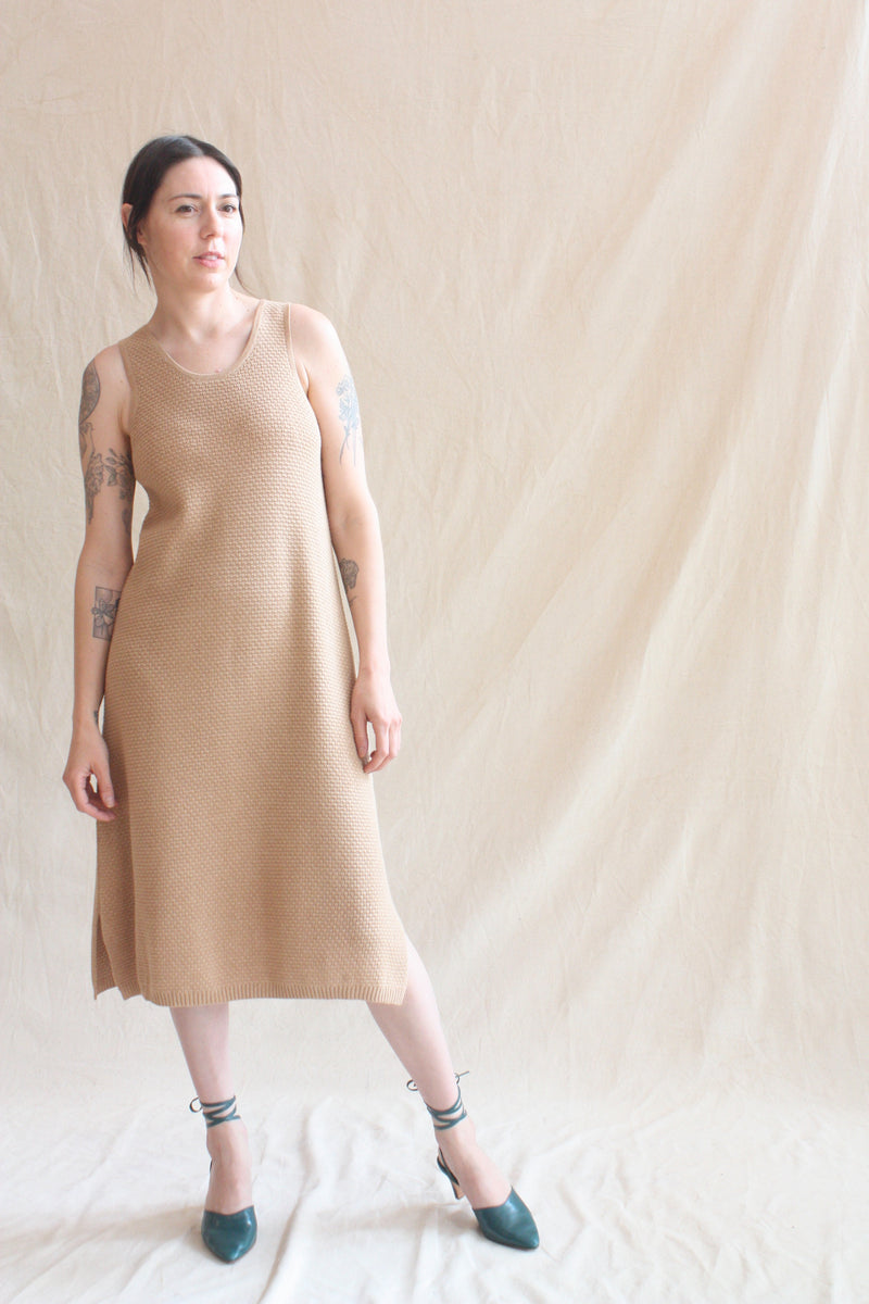Lace Tank Dress Sand