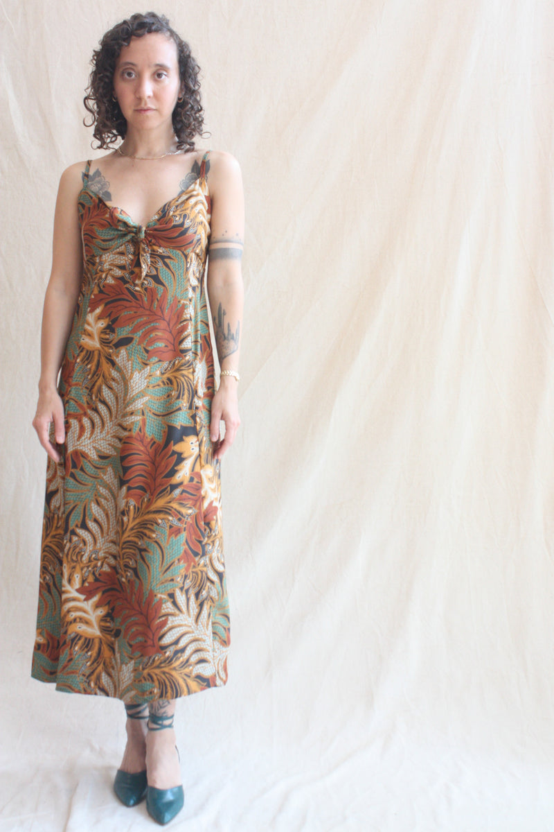 Sophie Dress Jungle Print Moss Green