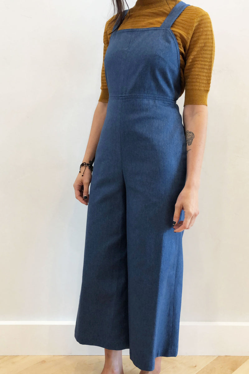 Dublin Cross Back Overall Blue Denim