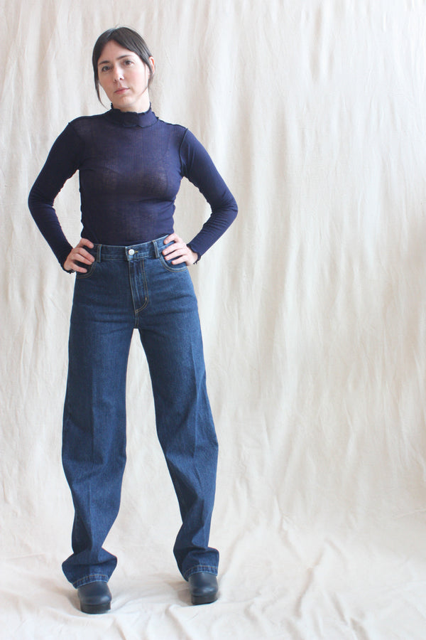 Long flared pants - Black Multicolor – NOMIA