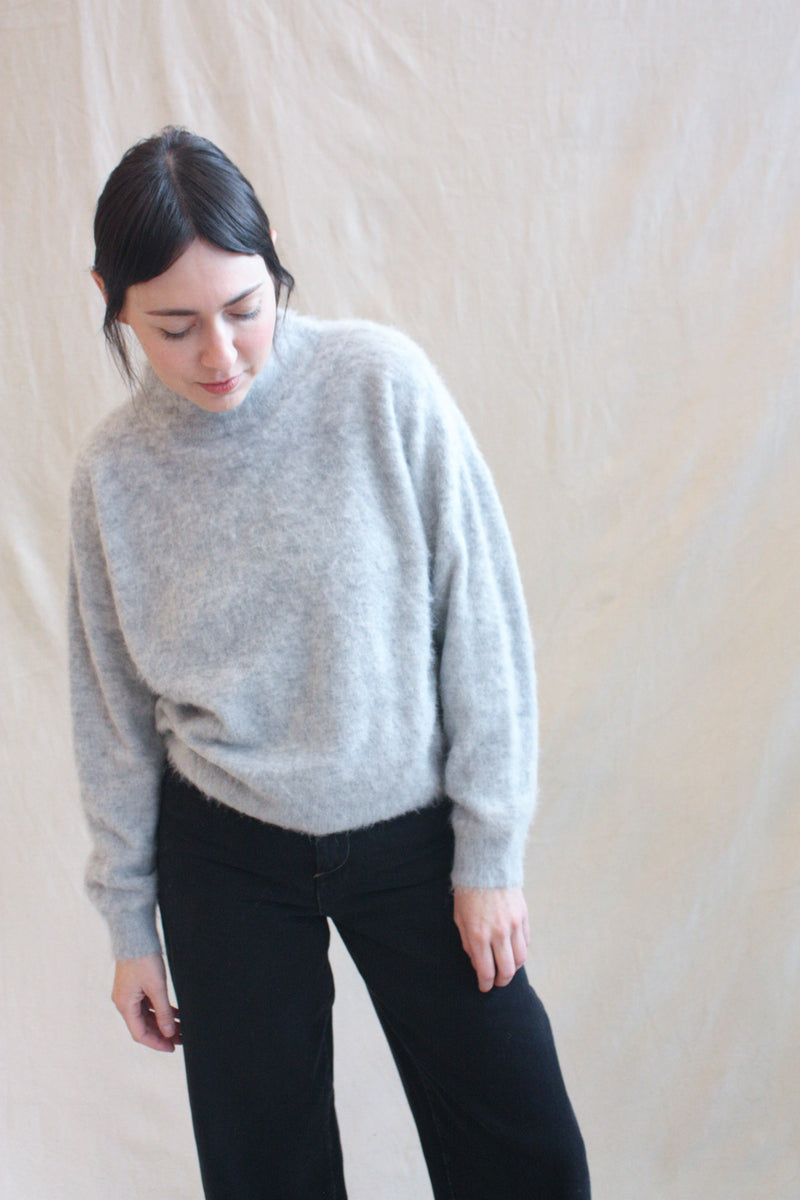 Brushed Pullover Heather Grey